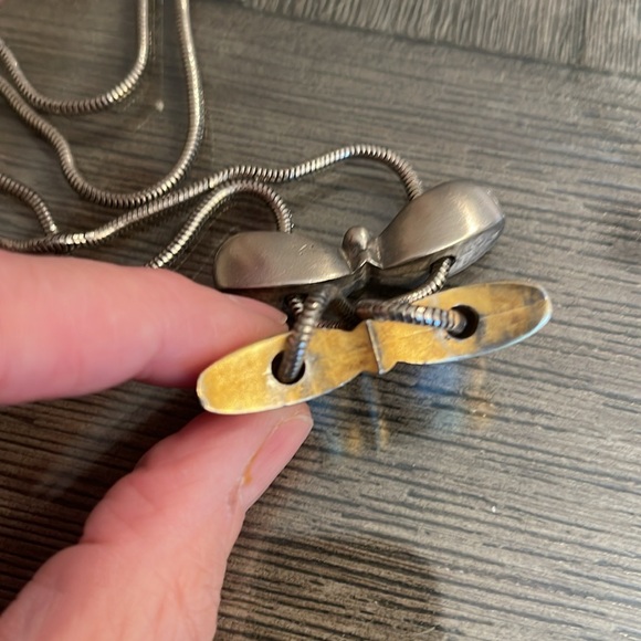 Chico’s Two-tone Butterfly Necklace - Picture 13 of 16